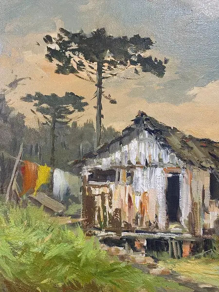 Foto de um(a) Egenolf Theilacker - 1983, da categoria de Pinturas. Óleo sobre tela de 1983 do grande artista Egenolf Theilacker. Mostrado de uma perspectiva diferente. Vendido no marketplace Trésors.