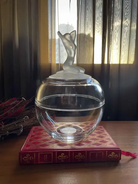 Foto de um(a) Antiga Caixa Bomboniere Dama Cristal Satiné Nachtmann A Deco, da categoria de Porta-Jóias. ~ Natchmann Glass ~Para quem gosta de peças exclusivas! Antiga e belíssima caixa decorativa, bomboniere em cristal da... Mostrado de uma perspectiva diferente. Vendido no marketplace Trésors.