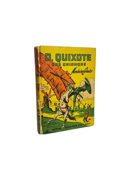 Foto de um(a) ​Livro capa dura Dom Quixote das Crianças - Monteiro Lobato 1957, da categoria de Livros. Livro capa dura D. Quixote das Crianças, contado por Dona Benta, de Monteiro Lobato. De 1957. Marcas do tempo e uso como nas... Vendido no marketplace Trésors.