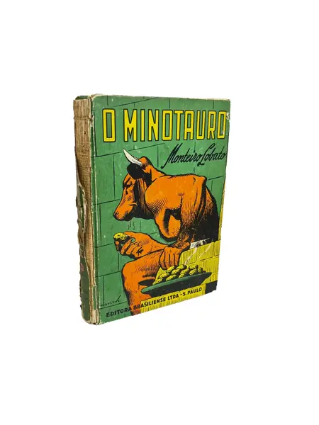 Foto de um(a) ​ Livro capa dura O Minotauro - Monteiro Lobato 1960, da categoria de Livros. Livro capa dura O Minotauro, contado por Dona Benta, de Monteiro Lobato. De 1960. Marcas do tempo e uso como nas fotos.... Vendido no marketplace Trésors.