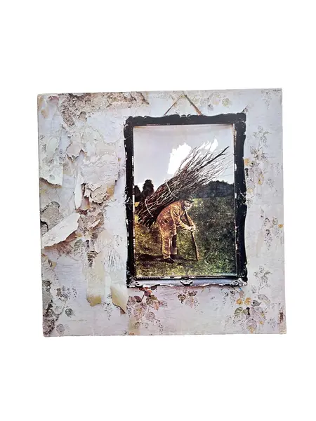 Foto de um(a) ​ LP Led Zeppelin IV de 1988, da categoria de LPs ou Discos de Vinil . LP Led Zeppelin IV, de 1988. Mínimos ricos superficiais que não prejudicam o audio. Vendido no marketplace Trésors.