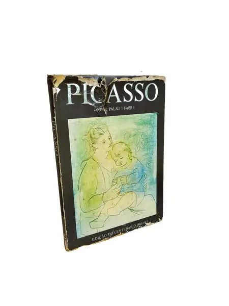 Foto de um(a) Livro capa dura em português - Picasso - 1981, da categoria de Livros. Livro capa dura em português, de 1981, muito ilustrado a cores, sobre as obras de Picasso. Marcas do tempo e uso. 150... Vendido no marketplace Trésors.
