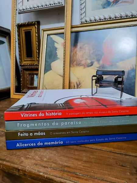 Foto de um(a) Coleção de Livros Santa Catarina, Tempo Editorial, Capa Dura, Década de 2000, da categoria de Livros. Coleção com quatro livros publicados pela tempo editorial a pedido do governo do estado de santa catarina. Edição primorosa... Mostrado de uma perspectiva diferente. Vendido no marketplace Trésors.