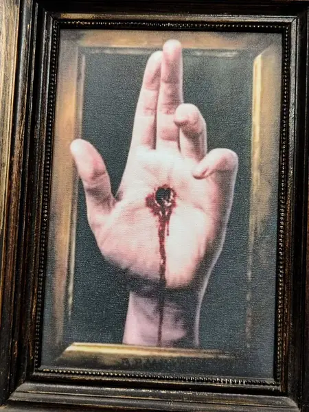 Foto de um(a) Mão do Mestre, da categoria de Pinturas. Título: mão do mestre técnica: cópia em canvas de uma pintura a óleo, sobre eucatex, comprada na galeria degli uffizi,... Mostrado de uma perspectiva diferente. Vendido no marketplace Trésors.