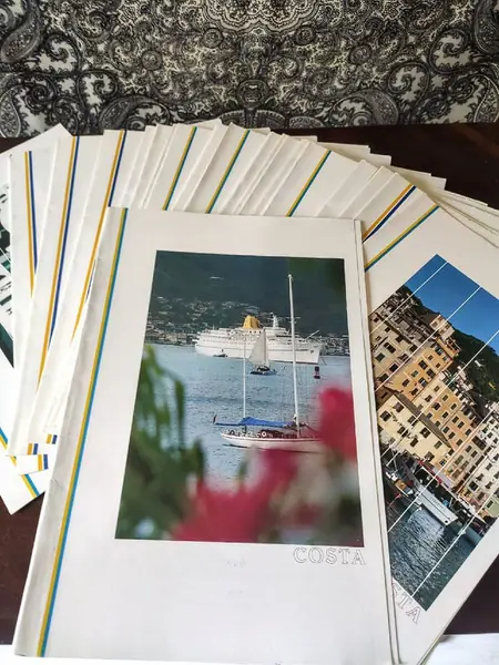 Foto de um(a) Cardápios Transatlântico Eurico C 1986, da categoria de Memorabilia de viagem & souvenir. Colecionadores de plantão: cardápios do transatlântico eurico c do ano de 1986. São 28 cardápios que vão de 11 de janeiro... Mostrado de uma perspectiva diferente. Vendido no marketplace Trésors.