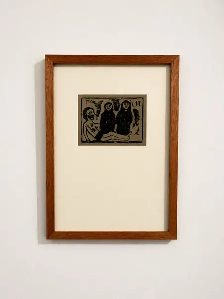 Foto de um(a) Gravura Via Sacra Mestre Noza, da categoria de Gravuras. Via Sacra, década de 1930 - 1983. Mestre Noza (Inocêncio Medeiros da Costa). Xilogravura sobre papel. Mostrado de uma perspectiva diferente. Vendido no marketplace Trésors.