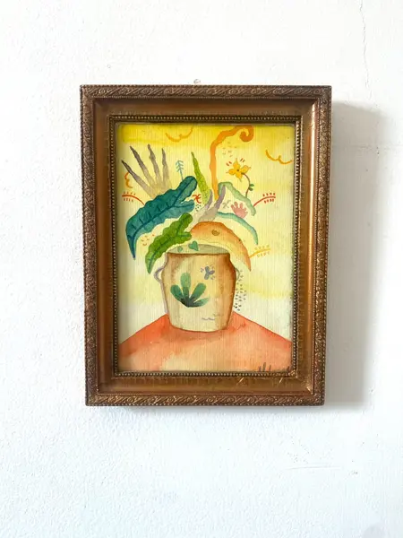 Foto de um(a) Aquarela sobre papel, da categoria de Pinturas. Aquarela sobre papel Mede: 23,5 x 18 cm. Mostrado de uma perspectiva diferente. Vendido no marketplace Trésors.