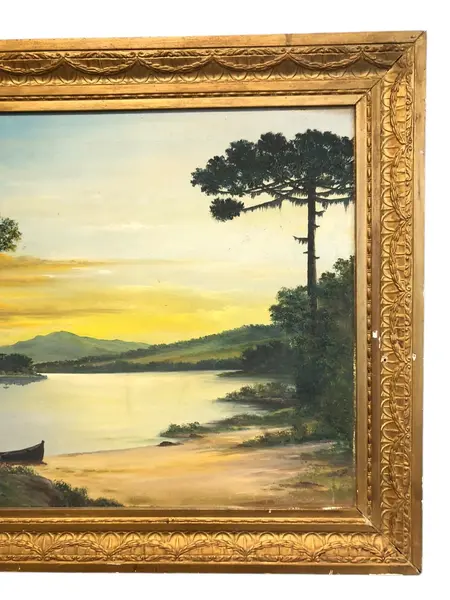 Foto de um(a) Quadro schuwaloff - 1962, da categoria de Pinturas. Quadro schuwaloff - 1962R$3.490,00Em até 6x sem juros! Medidas:95x70cm. Mostrado de uma perspectiva diferente. Vendido no marketplace Trésors.
