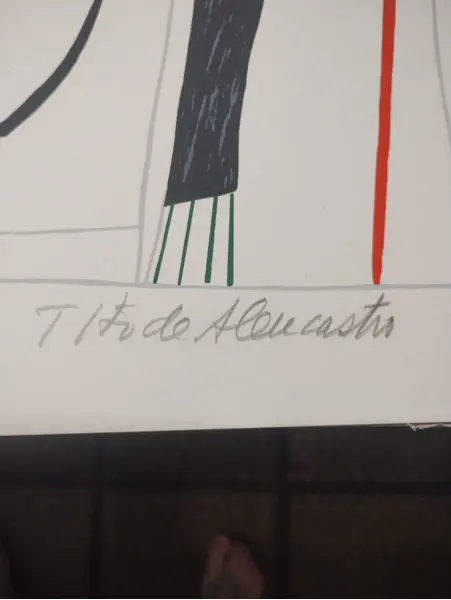 Foto de um(a) Tito de Alencastro - Composição em serigrafia original, numerada e assinada a mão, medindo 23 x 50 cm, da categoria de Serigrafia. José Tito Regis de Alencastro, mais conhecido como Tito de Alencastro, foi um talentoso pintor, desenhista, gravador,... Mostrado de uma perspectiva diferente. Vendido no marketplace Trésors.