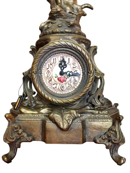 Foto de um(a) Relógio Escultura Feminina em Petit Bronze, da categoria de Relógios de mesa. Mostrado de uma perspectiva diferente. Vendido no marketplace Trésors.