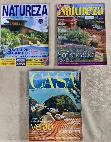 Foto de um(a) 17 edições da revista natureza antiga para colecionador, da categoria de Revistas. 15 Revistas Natureza, a melhor revista brasileira de jardinagem e paisagismo, contendo informações preciosas para jardim! De... Mostrado de uma perspectiva diferente. Vendido no marketplace Trésors.