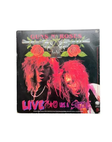 Foto de um(a) ​Disco de vinil G N’ R Lies - Guns N’ Roses - 1989, da categoria de LPs ou Discos de Vinil. Disco de vinil G N’ R Lies, Guns N’ Roses, de 1989. Possui mínimos ricos bem superficiais que não atrapalham o áudio. Capa... Vendido no marketplace Trésors.