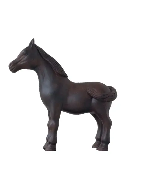 Foto de um(a) Escultura equina Donkey, da categoria de Escultura. Escultura equina em técnica mista com pátina ferrugem, base em madeira ebanizada. Peça única pelo designer marcelus ribas. ... Vendido no marketplace Trésors.
