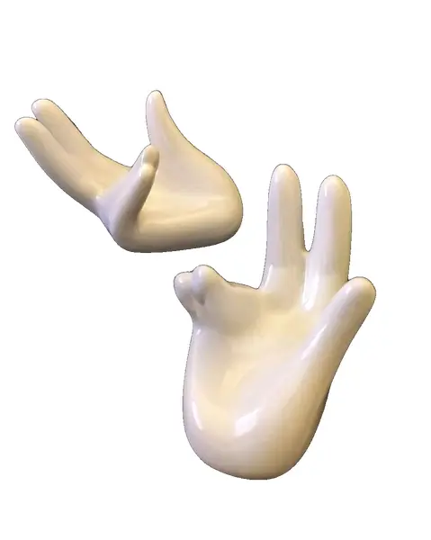 Foto de um(a) Base Mãos Anos 2000, da categoria de Outros objetos decorativos. Mini mãos em porcelana branca, usadas como base A: 4,7 cm L: 7,4 cm P: 5 cm peso: 60 g cada. Vendido no marketplace Trésors.