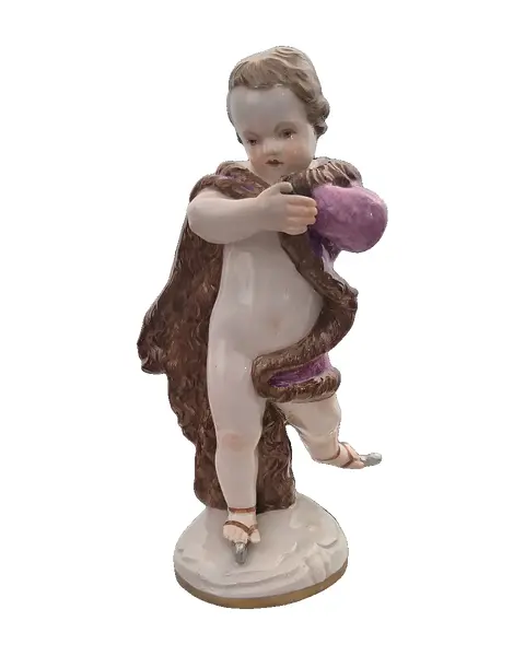 Foto de um(a) Escultura em porcelana Meissen The Skater, da categoria de Escultura. Emblematica e rara estatueta em porecelana Meissen "The Skater". As estatuetas em porcelana da manufatura Meissen do final... Vendido no marketplace Trésors.