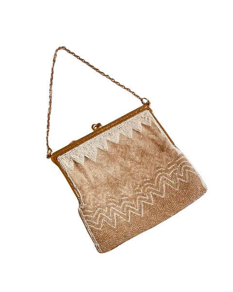 Foto de um(a) Bolsa Antiga 1930, da categoria de Arte têxtil. Bolsa vintage original da marca Rosenfeld, datada de aproximadamente dos anos 1930/40, confeccionada artesanalmente em micro... Vendido no marketplace Trésors.