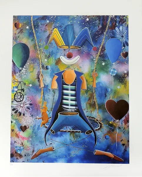 Foto de um(a) O BALANÇO ENCANTADO 70 X 50 CM - Alemão Arte, da categoria de Serigrafia. Serigrafia original póstuma do artista Alemão Arte. Dimensões: Altura: 70 cm Largura: 50 cm Breve biografia do artista:... Vendido no marketplace Trésors.