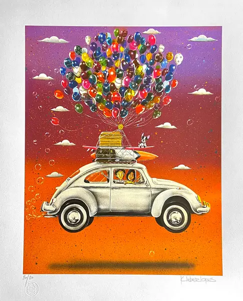 Foto de um(a) Fusca Vermelho 55 x 46 cm - Kleber Lopes, da categoria de Serigrafia. Serigrafia original póstuma do artista Kleber Lopes. Dimensões: Altura: 55 cm Largura: 46 cm Breve biografia do artista: O... Vendido no marketplace Trésors.