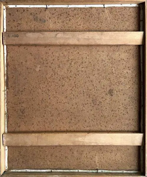 Foto de um(a) Pintura Naif, da categoria de Pinturas. Lis. Cristo Crucificado. Óleo sobre tela. 60 x 49 cm. 1970. Medida total com a moldura: 62 x 51,5 cm. Mostrado de uma perspectiva diferente. Vendido no marketplace Trésors.