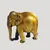 Foto de um(a) Grande elefante dourado de madeira Indiano, da categoria de Escultura. Elefante estilo indiano, dourado e em madeira. Esse é o tamanho grande (maior da foto), mede 40x40x24cm (CLA). Mostrado de uma perspectiva diferente. Vendido no marketplace Trésors.