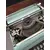 Foto de um(a) Maquina de escrever Azul claro - Olivetti Studio 44, da categoria de Maquinas de Escrever. Maquina de escrever Olivetti Studio 44, produzida no ano de 1960, toda feita em metal. Dimensões: Altura 14cm x largura... Mostrado de uma perspectiva diferente. Vendido no marketplace Trésors.
