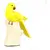 Foto de um(a) Escultura em porcelana na figura de ave amarela, da categoria de Escultura. Figura em porcelana de ave na cor amarela pousada sobre tronco creme. Bonita, mede 22A x 25 cm de comprimento. Mínimos,... Mostrado de uma perspectiva diferente. Vendido no marketplace Trésors.