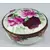 Foto de um(a) Porta-jóias floral, da categoria de Porta-Jóias. Delicado porta-jóia em porcelana branca (manufatura não identificada) com motivo floral em policromia e bordas na cor... Mostrado de uma perspectiva diferente. Vendido no marketplace Trésors.