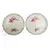 Foto de um(a) Par de pratos para parede, da categoria de Pratos Decorativos. Par de pratos decorativos em porcelana branca com motivos florais em policromia e filete dourado da manufatura W.S. george... Mostrado de uma perspectiva diferente. Vendido no marketplace Trésors.