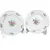 Foto de um(a) Par de pratos com tema floral - Steatita, da categoria de Jogos de pratos. Par de pratinhos ornamentais para parede da PORCELANA STEATITA / PARANÁ. Decoração floral em policromia com filete dourado.... Vendido no marketplace Trésors.
