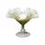 Foto de um(a) Fruteira em opalina na cor creme/off white, da categoria de Centro de mesa. Opalina, pode ser centro de mesa, fruteira, uveira. decoração bico de jaca e bordas moldadas. Altura: 16cm; Diâmetro: 20cm. Vendido no marketplace Trésors.