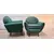 Foto de um(a) Par poltronas em veludo verde - Durma e Usa, da categoria de Poltronas. Par de poltrona anos 50 Durma & Usa, estrutura em madeira ebanizada e estofado de veludo verde com molas ainda... Mostrado de uma perspectiva diferente. Vendido no marketplace Trésors.