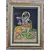 Foto de um(a) Quadro Tecido Indiano - 53 cm x 71 cm, da categoria de Arte têxtil. Moldura em madeira e técnica mista sobre tecido de algodão, antiga. dimensões: 53cm L x 71A. Mostrado de uma perspectiva diferente. Vendido no marketplace Trésors.