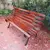 Foto de um(a) Banco de jardim, da categoria de Bancos. Antigo banco de praça/ jardim 9 réguas com pés de ferro fundido Medidas : Comprimento 1,30 X profundidade 50 cm. Mostrado de uma perspectiva diferente. Vendido no marketplace Trésors.