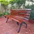Foto de um(a) Banco de jardim, da categoria de Bancos. Antigo banco de praça/ jardim 9 réguas com pés de ferro fundido Medidas : Comprimento 1,30 X profundidade 50 cm. Mostrado de uma perspectiva diferente. Vendido no marketplace Trésors.