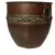 Foto de um(a) Cachepot em cobre, da categoria de Cachepot. Cachepot em cobre com barra adornada com flores e argolas laterais para sustentação. Muito bem conservada. Início do séc. XX. Vendido no marketplace Trésors.