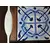 Foto de um(a) Azulejo Modernista, da categoria de Bandejas. Bandeja com bordas e alça em madeira e dois azulejos do arquiteto modernista Anisio Medeiros (1922 -2003). Padrão de... Mostrado de uma perspectiva diferente. Vendido no marketplace Trésors.