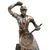 Foto de um(a) Escultura em bronze maciço figura masculina, da categoria de Escultura. Sólida escultura de bronze maciço representando figura masculina tocando instrumento musical. Assente em base retangular,... Mostrado de uma perspectiva diferente. Vendido no marketplace Trésors.