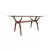 Foto de um(a) Mesa de jantar anos 50-60 com tampo de vidro, da categoria de Mesas de Jantar. Linda mesa de jantar feita na década de 1950/1960. Possui o design modernista, com suas linhas curvas, base em estrutura de... Vendido no marketplace Trésors.