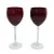Foto de um(a) Par de taças de vinho, da categoria de Taças. Par de taças para vinho na tonalidade rubi e base translúcida. Em bom estado. Medidas 22,5A X 8D. Vendido no marketplace Trésors.