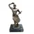 Foto de um(a) Escultura em bronze maciço figura masculina, da categoria de Escultura. Sólida escultura de bronze maciço representando figura masculina tocando instrumento musical. Assente em base retangular,... Mostrado de uma perspectiva diferente. Vendido no marketplace Trésors.