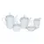 Foto de um(a) Conjunto para servir porcelana Germer, da categoria de Conjuntos de café e chá. Remanescente de 5 peças para chá e café da manufatura GERMER MADE IN BRAZIL, com decoração floral em policromia e filetes... Mostrado de uma perspectiva diferente. Vendido no marketplace Trésors.