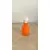 Foto de um(a) Aphothecary bottle, vidro de colônia em murano, da categoria de Outros colecionáveis. Frasco em murano na cor laranja com a tampa branca. Peça original em vidro Murano, artesanal e colecionável. Design elegante... Mostrado de uma perspectiva diferente. Vendido no marketplace Trésors.