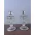 Foto de um(a) Par de castiçais - BACCARAT séc XIX, da categoria de Castiçais. Par de castiçais franceses, séc. XIX, Baccarat, translúcido, base com borda em perolados, copo para vela com gotas e... Mostrado de uma perspectiva diferente. Vendido no marketplace Trésors.