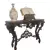 Foto de um(a) Console entalhado em madeira maciça – Estilo Clássico/Antiquário, da categoria de Aparadores e Buffet. Belíssimo console em madeira nobre maciça, ricamente entalhado à mão, com detalhes florais e arabescos em alto-relevo. A... Vendido no marketplace Trésors.