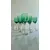 Foto de um(a) Conjunto com 06 taças verdes em cristal Bohemia década de 1960, da categoria de Jogos de taças e copos. Lindo conjunto com 06 taças para vinho tinto em fino cristal da Bohemia cor verde esmeralda com haste em desenho... Mostrado de uma perspectiva diferente. Vendido no marketplace Trésors.