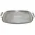 Foto de um(a) Grande bandeja em metal espessurado a prata, da categoria de Bandejas. Grande bandeja em metal espessurado a prata com tabuleiro decorado com flores e arabescos em baixo relevo , bem como a... Vendido no marketplace Trésors.