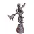 Foto de um(a) Antiga Luminária Escultura Petit Bronze Estilo Art Nouveau - Tulipa em Vidro Acetinado, da categoria de Escultura. Elegância e Arte em uma Peça Única Apresentamos esta magnífica luminária escultura confeccionada em petit bronze, uma peça... Vendido no marketplace Trésors.
