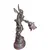 Foto de um(a) Antiga Luminária Escultura Petit Bronze Estilo Art Nouveau - Tulipa em Vidro Acetinado, da categoria de Escultura. Elegância e Arte em uma Peça Única Apresentamos esta magnífica luminária escultura confeccionada em petit bronze, uma peça... Mostrado de uma perspectiva diferente. Vendido no marketplace Trésors.