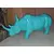 Foto de um(a) Rinoceronte em resina, da categoria de Modelos e estatuetas. Escultura decorativa em resina, representando um rinoceronte, uma peça de design contemporâneo que se destaca pelo impacto... Mostrado de uma perspectiva diferente. Vendido no marketplace Trésors.