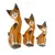 Foto de um(a) Trio família de gatos em madeira, da categoria de Modelos e estatuetas. Trio de esculturas de gatos, um item clássico de decoração artesanal. Elas são esculpidas em madeira (geralmente balsa ou... Vendido no marketplace Trésors.